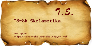 Török Skolasztika névjegykártya